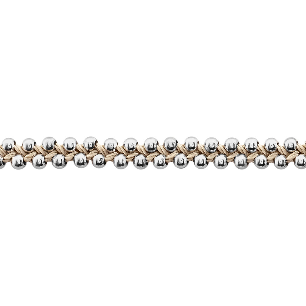 Bracelet Argent Blanc - Bracelets cordon Femme | Histoire d’Or