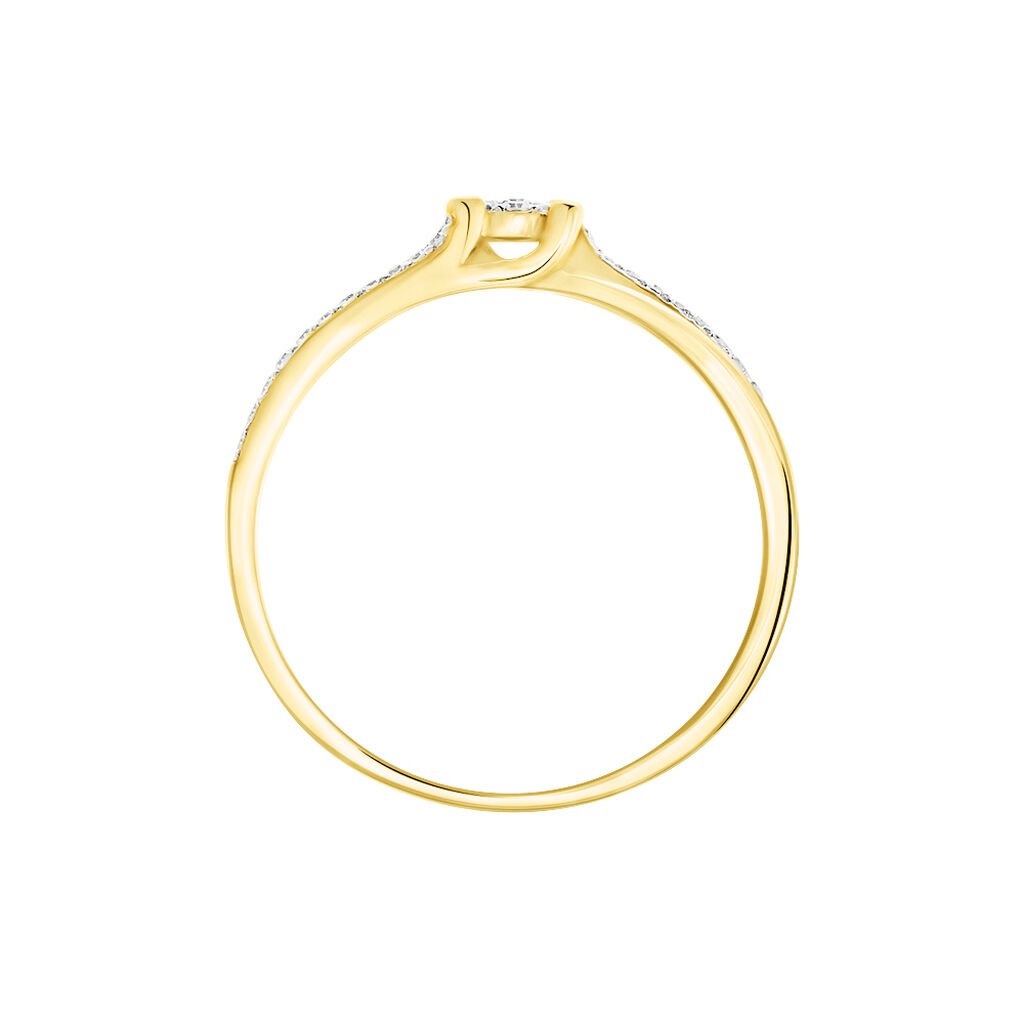 Bague Josane Or Jaune Diamant - Bagues avec pierre Femme | Histoire d&rsquo;Or