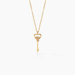 Collier Heartkey Or Jaune Diamant - Colliers Femme | Histoire d&rsquo;Or