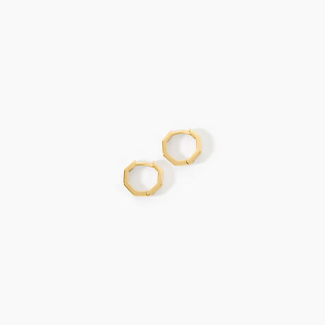 Cr&eacute;oles Caratacus Argent Dor&eacute; A L'Or 750/1000 - Boucles d'oreilles cr&eacute;oles Femme | Histoire d&rsquo;Or
