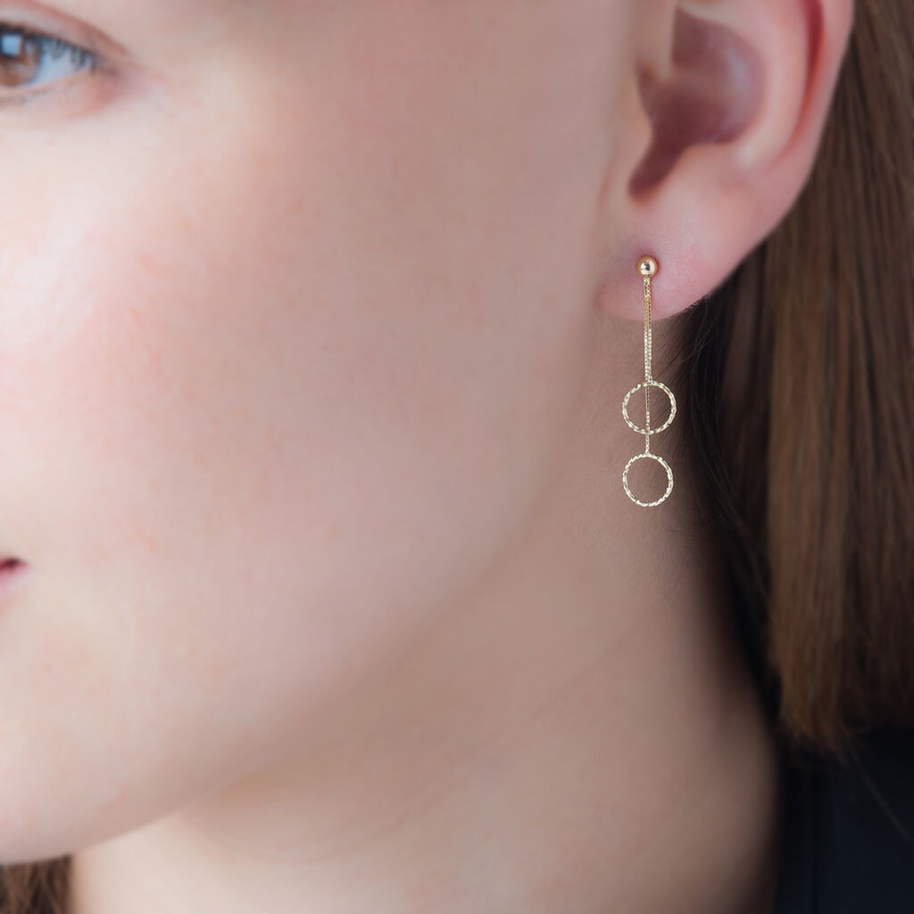 Boucles D'oreilles Pendantes Kacie Or Jaune - Boucles d'oreilles pendantes Femme | Histoire d’Or