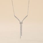 Collier Or Blanc Gwalduz Oxydes De Zirconium - Colliers Femme | Histoire d&rsquo;Or