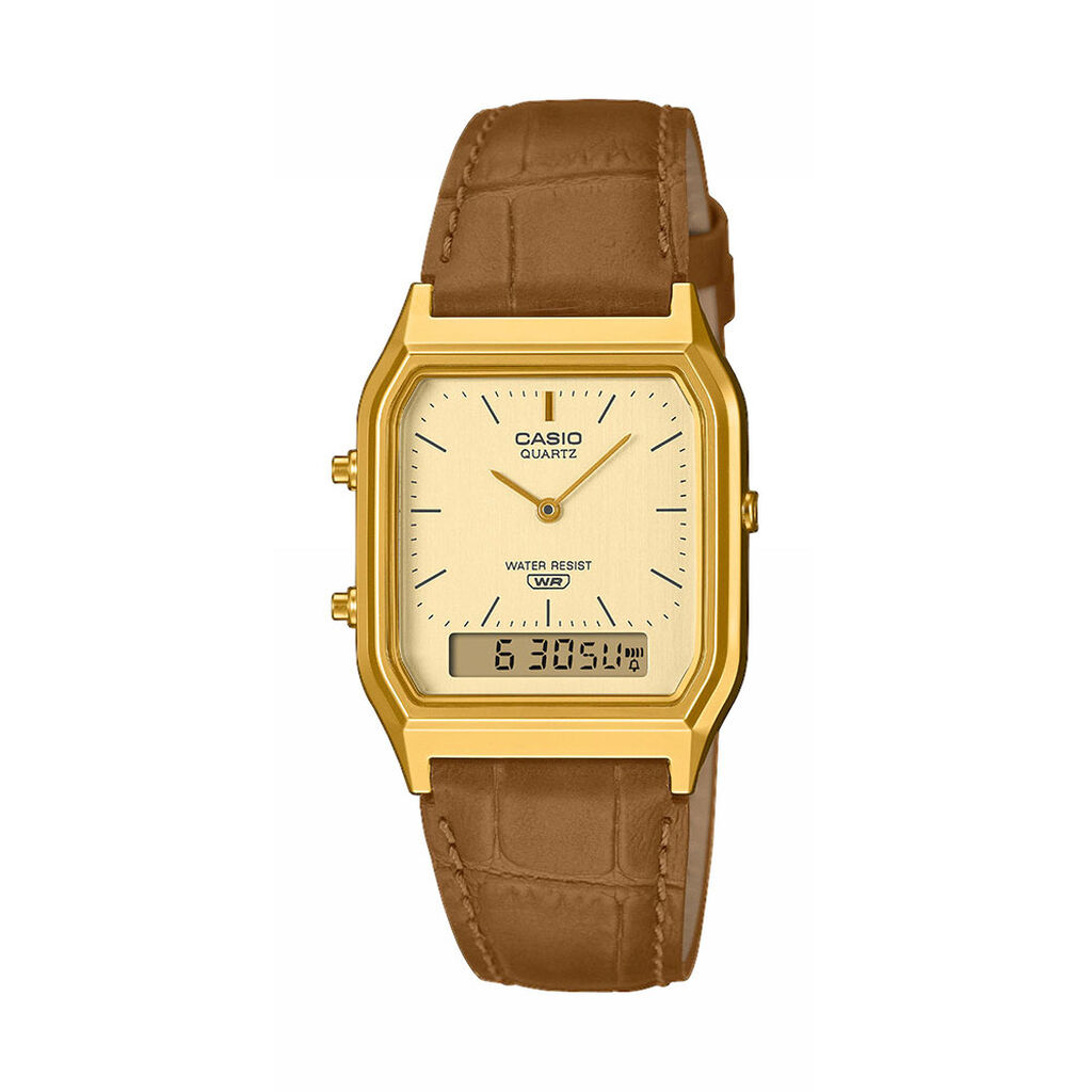 Montre Casio Collection Aq230 Dor&eacute; - Montres Unisex | Histoire d&rsquo;Or