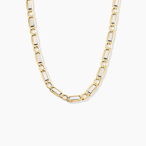 Collier Danae Plaquette Or Bicolore - Chaines Homme | Histoire d’Or