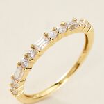 Bague Ammon Or Jaune Oxyde De Zirconium - Bagues avec pierre Femme | Histoire d&rsquo;Or