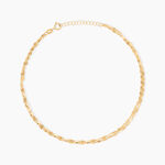 Cha&icirc;ne De Cheville Zaig Or Jaune - Cha&icirc;nes de cheville Femme | Histoire d&rsquo;Or