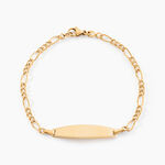 Bracelet Identit&eacute; Bartolomee Or Jaune - Bracelets Communion Enfant | Histoire d&rsquo;Or