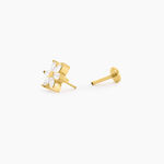 Piercing Finna Acier Jaune Oxyde De Zirconium - Bijoux Femme | Histoire d&rsquo;Or