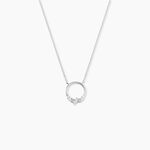Collier Catiane Argent Blanc Oxyde De Zirconium - Colliers fantaisie Femme | Histoire d&rsquo;Or