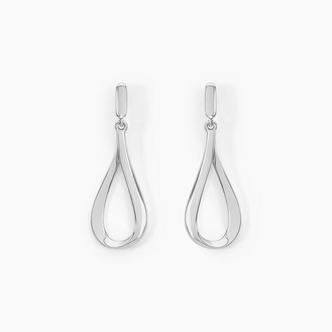 Boucles D'oreilles Pendantes Sila Argent Blanc - Boucles d'oreilles fantaisie Femme | Histoire d&rsquo;Or