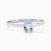 Bague Lily Or Blanc Topaze