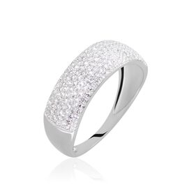 Bague Charlotte Or Blanc Diamant - Bagues avec pierre Femme | Histoire d’Or