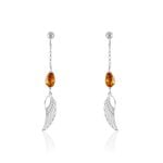 Boucles D'oreilles Argent Blanc Aglaee Ambre - Boucles d'oreilles fantaisie Femme | Histoire d&rsquo;Or