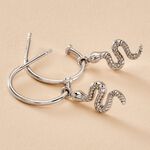 Cr&eacute;oles Oria Argent Blanc - Boucles d'oreilles cr&eacute;oles Femme | Histoire d&rsquo;Or