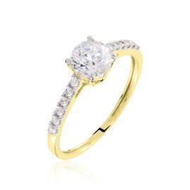 Bague Manon Or Jaune Oxyde - Bagues avec pierre Femme | Histoire d’Or