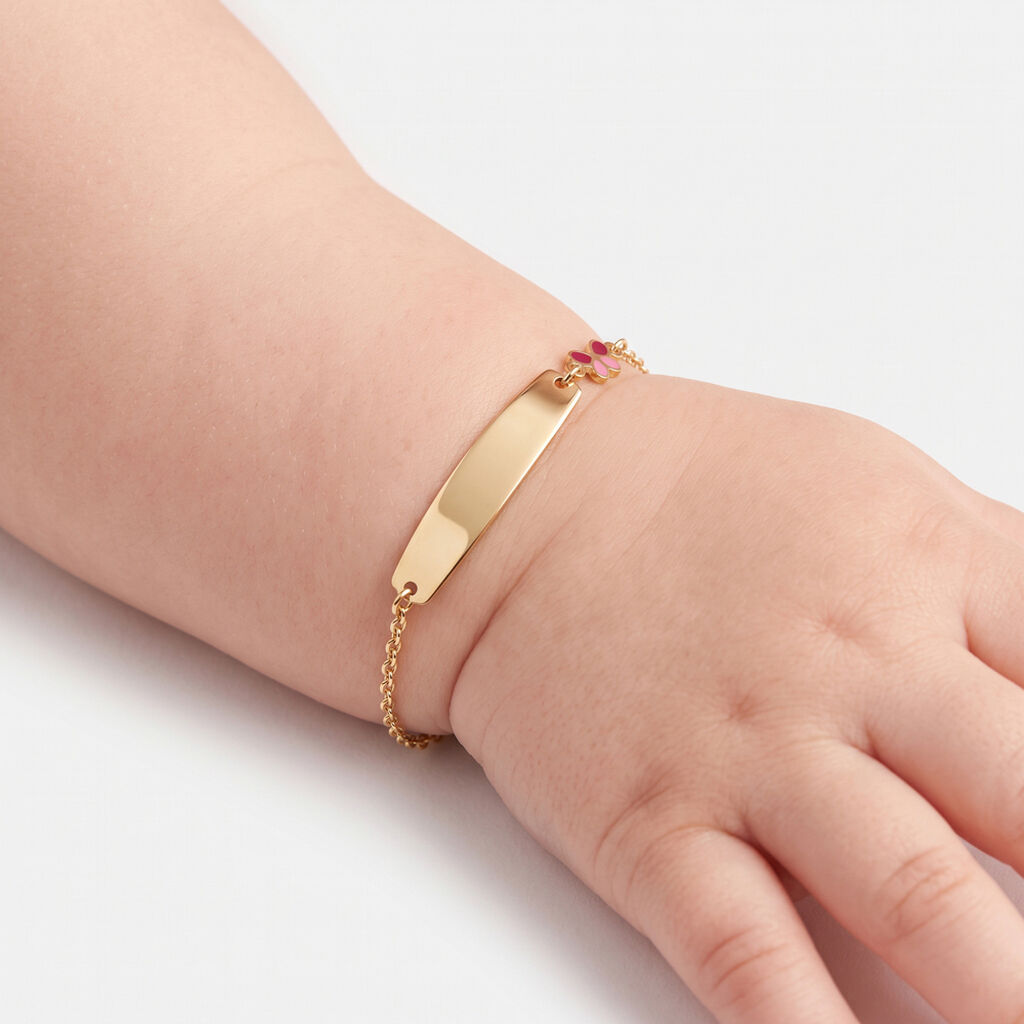 Bracelet Identit&eacute; Mellie Or Jaune - Bracelets Communion Enfant | Histoire d&rsquo;Or