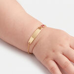 Bracelet Identit&eacute; Mellie Or Jaune - Bracelets Communion Enfant | Histoire d&rsquo;Or