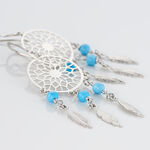 Boucles D'oreilles Pendantes Anoki Argent Blanc - Boucles d'oreilles fantaisie Femme | Histoire d&rsquo;Or