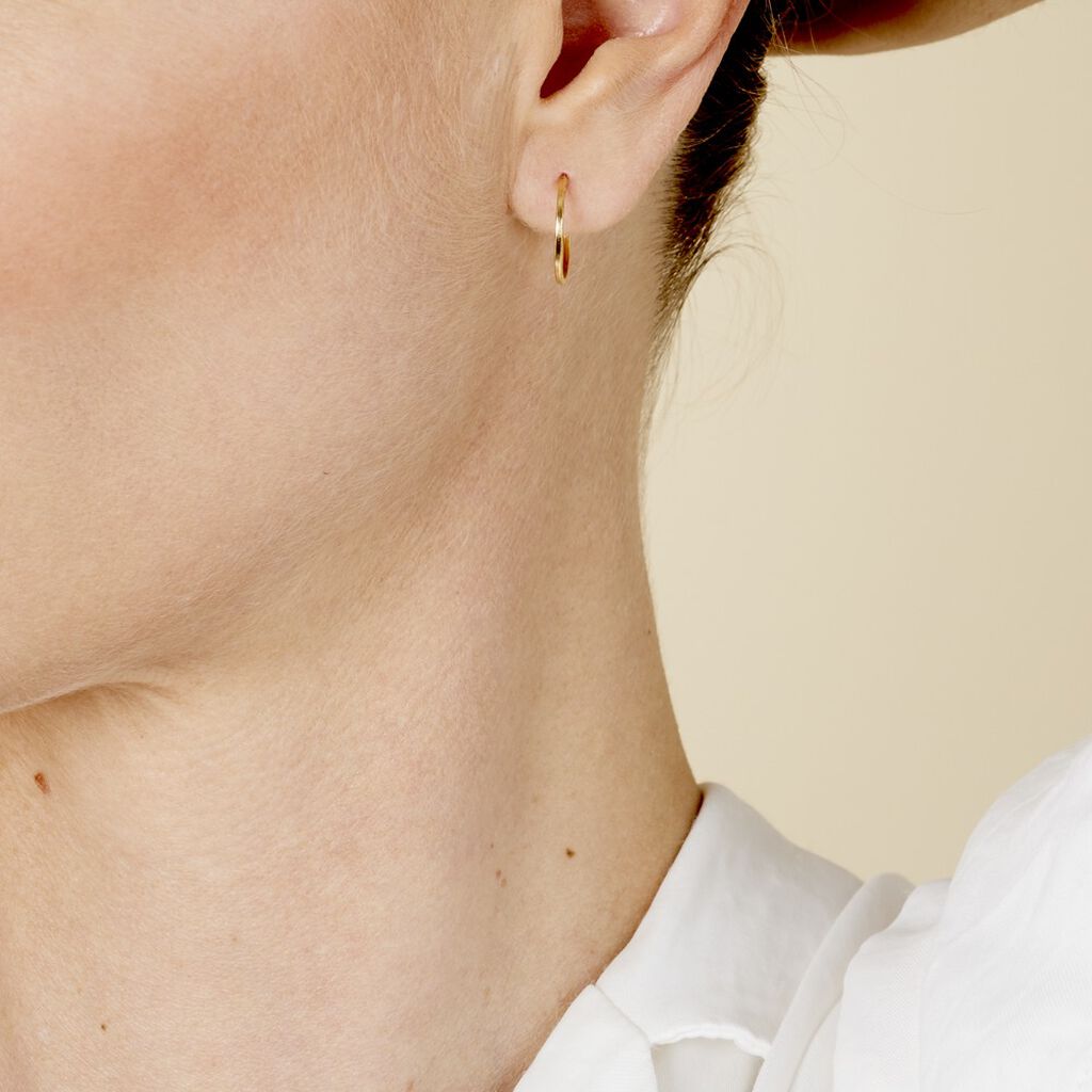 Créoles Valerina Or Jaune - Boucles d'oreilles créoles Femme | Histoire d’Or