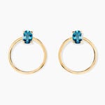 Cr&eacute;oles Kip Or Jaune Topaze - Boucles d'oreilles cr&eacute;oles Femme | Histoire d&rsquo;Or