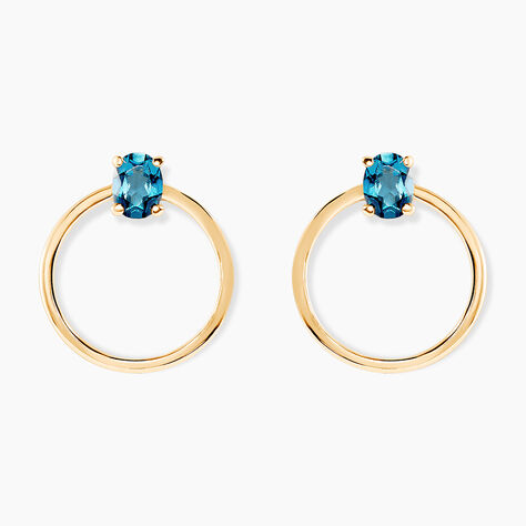 Cr&eacute;oles Kip Or Jaune Topaze - Boucles d'oreilles cr&eacute;oles Femme | Histoire d&rsquo;Or