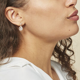 Boucles D'oreilles Pendantes Brigita Plaqué Or Jaune Oxyde - Boucles d'oreilles fantaisie Femme | Histoire d’Or