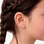 Boucles D'oreilles Puces Florenta Chat Or Jaune - Clous d'oreilles Enfant | Histoire d&rsquo;Or