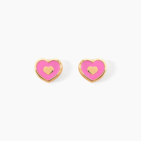 Boucles D'oreilles Puces Cintae Or Jaune - Clous d'oreilles Enfant | Histoire d’Or