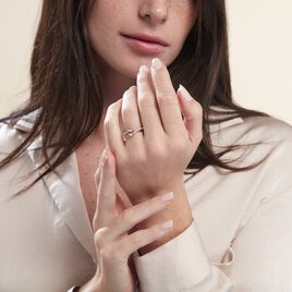 Bague Solitaire Or Rose Lisbet Morganite - Bagues solitaires Femme | Histoire d’Or
