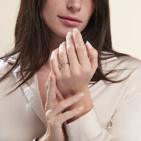 Bague Solitaire Or Rose Lisbet Morganite - Bagues solitaires Femme | Histoire d’Or