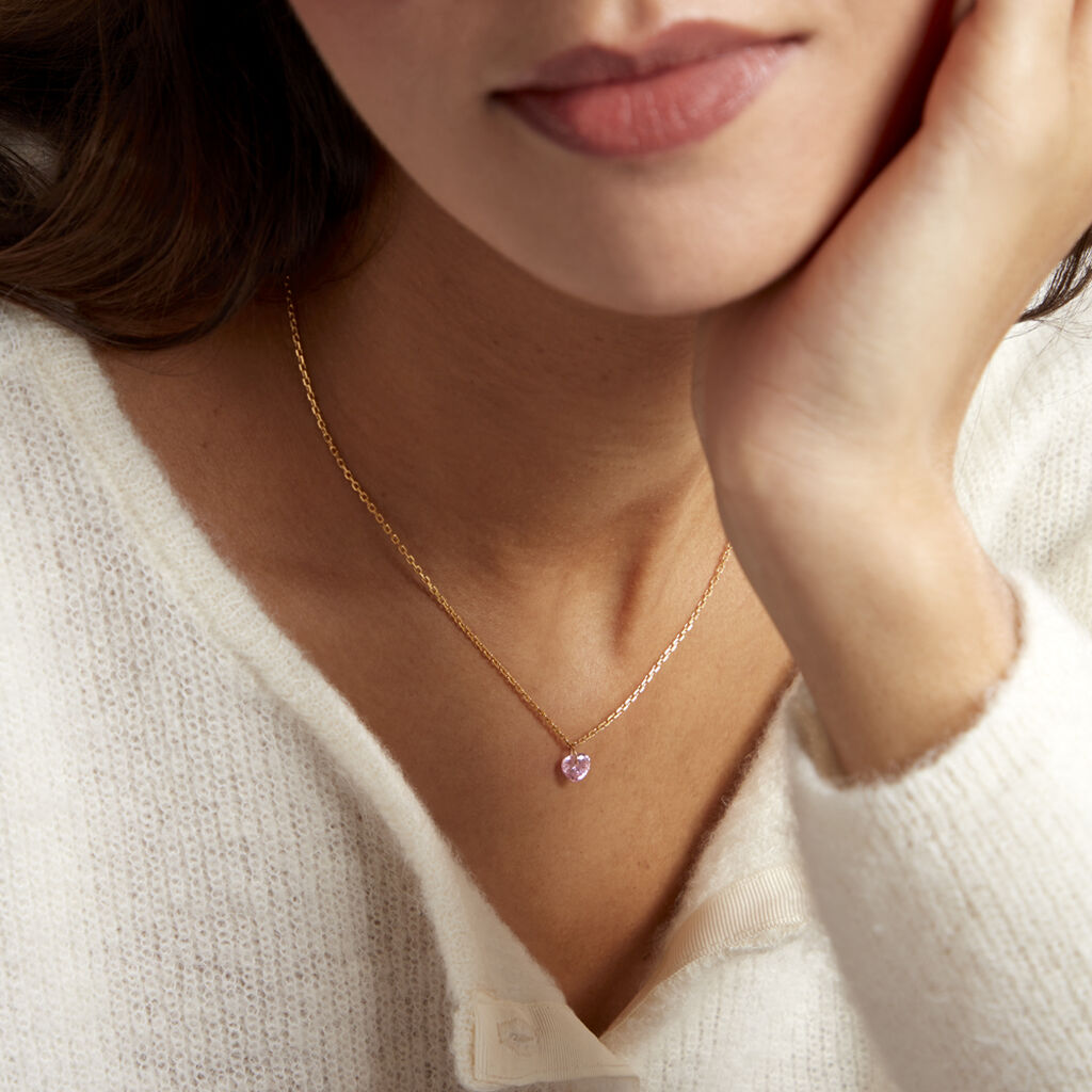 Collier Crush Plaqué Or Jaune Oxyde De Zirconium - Colliers fantaisie Femme | Histoire d’Or