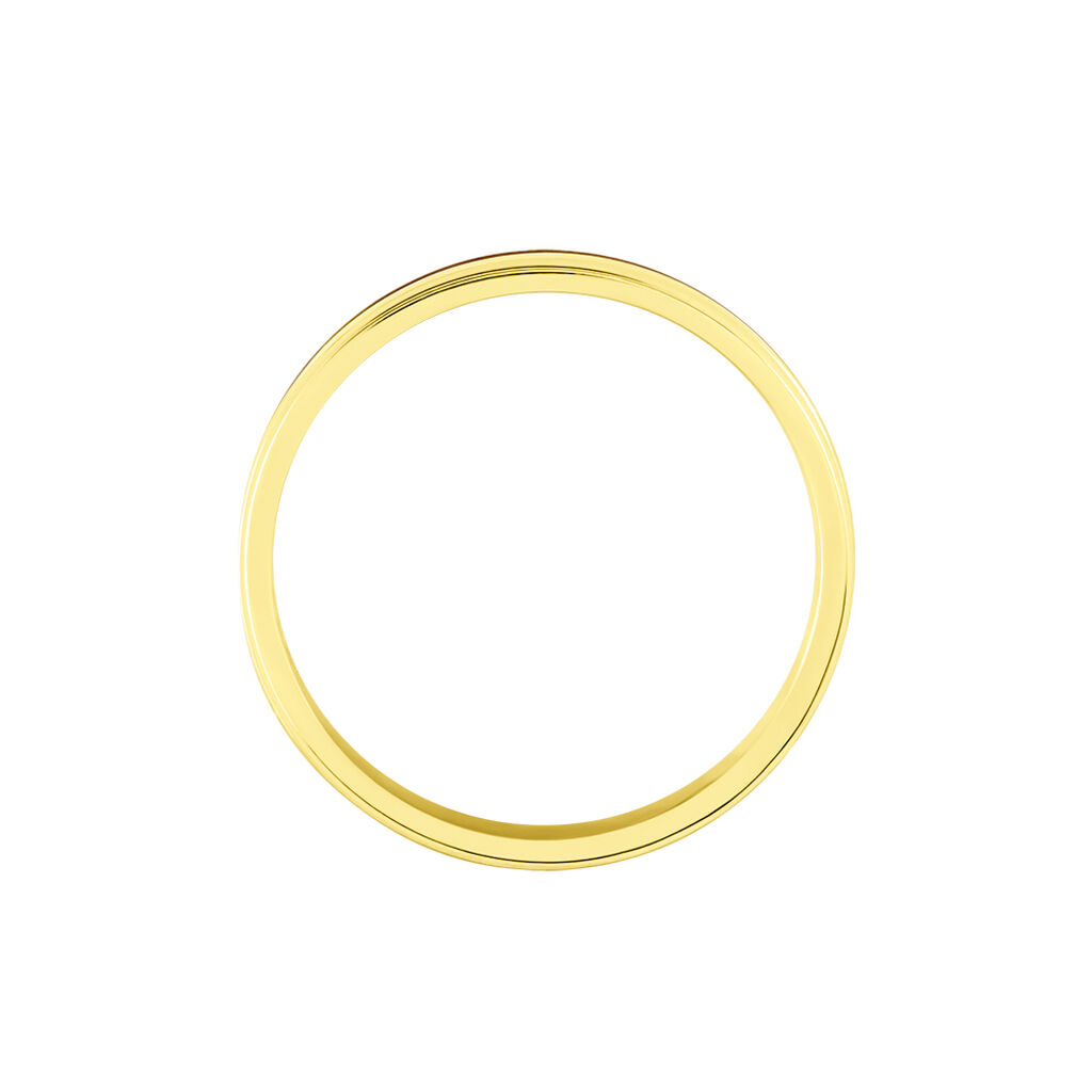 Alliance Camille Ruban Plat Or Jaune - Alliances Famille | Histoire d’Or