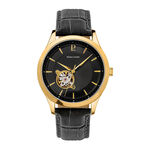 Montre Pierre Lannier Fleuret Noir - Montres Homme | Histoire d&rsquo;Or