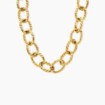 Chaine Doria Acier Jaune - Chaines Femme | Histoire d&rsquo;Or