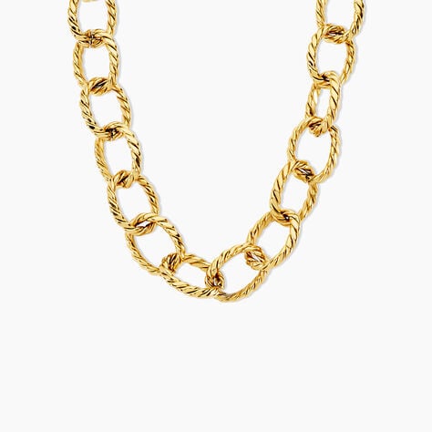 Chaine Doria Acier Jaune - Chaines Femme | Histoire d&rsquo;Or