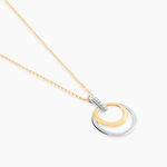 Collier Or Bicolore Blanc Et Jaune Eloisia Diamants - Colliers Femme | Histoire d&rsquo;Or