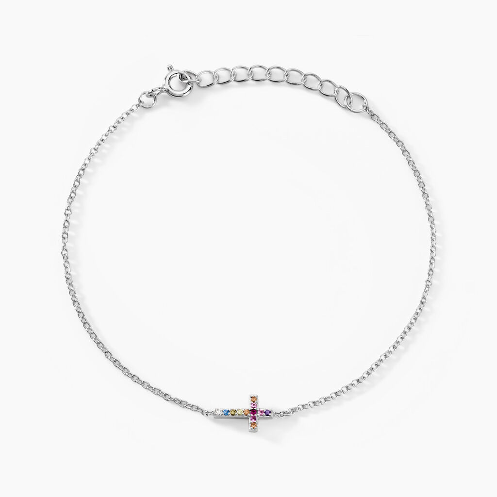 Bracelet Haïvy Argent Blanc Oxyde De Zirconium - Bracelets Femme | Histoire d’Or