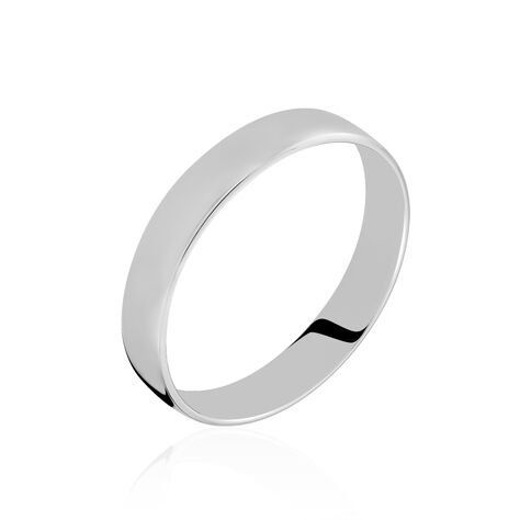 Alliance Julie Ruban Classique Platine Blanc - Alliances Famille | Histoire d’Or