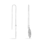 Boucles D'oreilles Pendantes Euriell Argent Blanc - Boucles d'oreilles fantaisie Femme | Histoire d&rsquo;Or