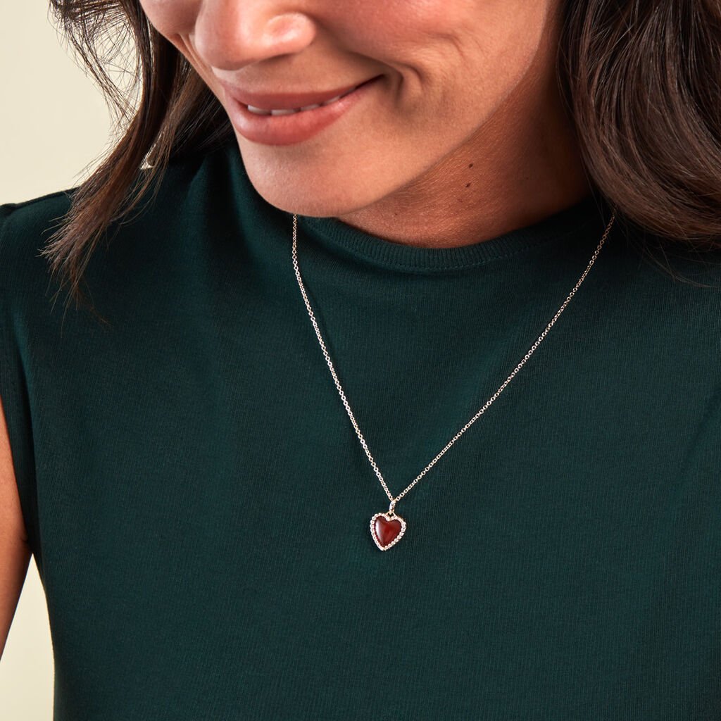 Collier Par Amour Plaque Or Jaune Agate - Colliers Femme | Histoire d’Or