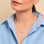 Collier Elixanne Argent Blanc Oxyde De Zirconium - Colliers fantaisie Femme | Histoire d&rsquo;Or