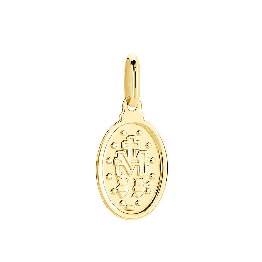 Pendentif Virgee Or Jaune - Pendentifs Communion Femme | Histoire d’Or