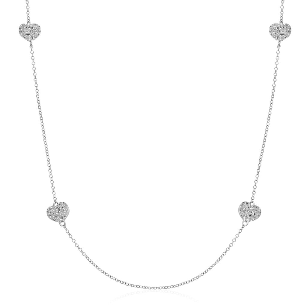 Collier Sautoir Yrina Argent Blanc - Sautoirs Femme | Histoire d’Or