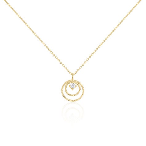 Collier Plaqué Or Jaune Danys Oxyde De Zirconium - Colliers Femme | Histoire d’Or