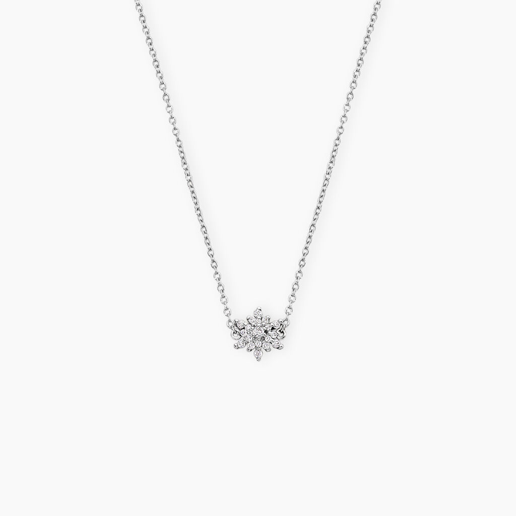 Collier Cyriac Argent Blanc Oxyde De Zirconium - Colliers fantaisie Femme | Histoire d&rsquo;Or