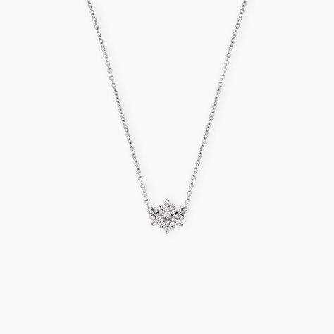 Collier Cyriac Argent Blanc Oxyde De Zirconium - Colliers fantaisie Femme | Histoire d&rsquo;Or