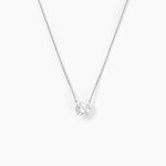 Collier Ponama Or Blanc Oxyde De Zirconium - Colliers Femme | Histoire d&rsquo;Or