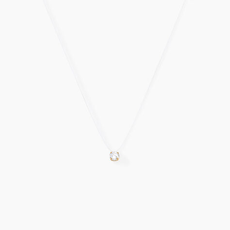 Collier Or Jaune Maiorga Oxyde De Zirconium - Colliers Femme | Histoire d&rsquo;Or