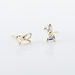 Boucles D'oreilles Puces Darina Noeud Or Jaune Oxyde De Zirconium - Clous d'oreilles Femme | Histoire d’Or
