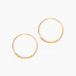 Cr&eacute;oles Spiro Or Jaune - Boucles d'oreilles cr&eacute;oles Femme | Histoire d&rsquo;Or